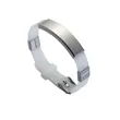 Custom Silicon Bracelet With Steel Plate | https://www.bestnamebadges.com