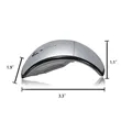 Laptop USB Wireless Folding Mouse Creative Curved Gift | https://www.bestnamebadges.com