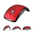 Laptop USB Wireless Folding Mouse Creative Curved Gift | https://www.bestnamebadges.com