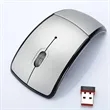 Laptop USB Wireless Folding Mouse Creative Curved Gift | https://www.bestnamebadges.com