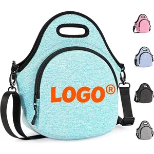 Spill Resistance Insulated Reusable Neoprene Lunch Bag