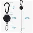 Outdoor Key Chain With Hook Frosted Extendable Portable | https://www.bestnamebadges.com