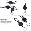 Outdoor Key Chain With Hook Frosted Extendable Portable | https://www.bestnamebadges.com