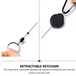 Outdoor Key Chain With Hook Frosted Extendable Portable | https://www.bestnamebadges.com