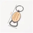 Wooden Bottle Opener Keychains Creative And Personalized | https://www.bestnamebadges.com