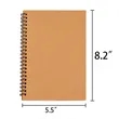 Customized Business Simple Kraft Paper Diary Coil Notebook | https://www.bestnamebadges.com