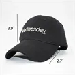 Embroidered Baseball Hats Trendy Couple Versatile Peaked Cap | https://www.bestnamebadges.com
