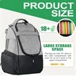 Durable Large Capacity Disc Golf Backpack Sports Bag | https://www.bestnamebadges.com