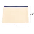 Customizable Blank Canvas Cosmetic Zipper Bag Pencil Case | https://www.bestnamebadges.com