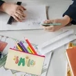 Customizable Blank Canvas Cosmetic Zipper Bag Pencil Case | https://www.bestnamebadges.com
