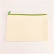 Customizable Blank Canvas Cosmetic Zipper Bag Pencil Case | https://www.bestnamebadges.com