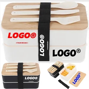 Generic Design Bento Box Bamboo Cover Eco Friendly Material
