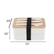 Generic Design Bento Box Bamboo Cover Eco Friendly Material | https://www.bestnamebadges.com