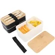 Generic Design Bento Box Bamboo Cover Eco Friendly Material | https://www.bestnamebadges.com