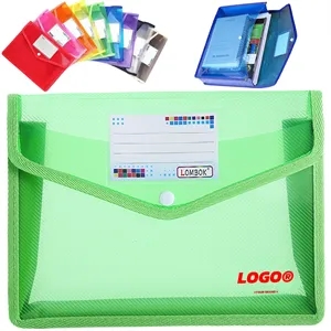 Waterproof Transparent  Mesh Zipper Data Storage Bag