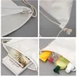 Blank Cotton Canvas Drawstring Bags Storage Backpack  | https://www.bestnamebadges.com