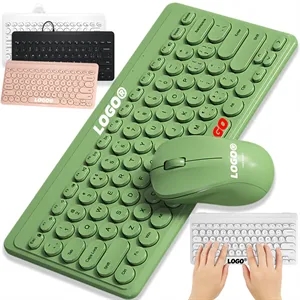 Wireless Keyboard Mouse Combo Portable Home Office