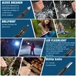 9 in 1 multifunctional Tactical pen | https://www.bestnamebadges.com