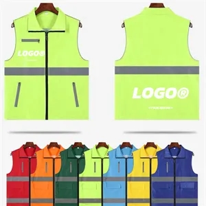 High Visibility Reflective Safety Vests with Pockets