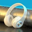 Bluetooth Headphones Wireless Over Ear Stereo LED Lights | https://www.bestnamebadges.com