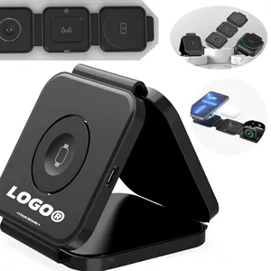 Foldable 3 in 1 Magnetic 15 W Collapsible Wireless Charger