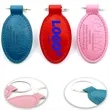 Multicolor Hotel Promotion Customized Leather Key Chain | https://www.bestnamebadges.com