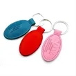 Multicolor Hotel Promotion Customized Leather Key Chain | https://www.bestnamebadges.com
