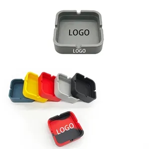 Custom Unbreakable Silicone Insulated Square Ashtray