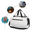 Solid Color Simple Waterproof Lightweight Sport Travel Bag  | https://www.bestnamebadges.com