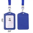 Customizable Color PU Leather Badge Holder Exhibition Card | https://www.bestnamebadges.com