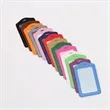 Customizable Color PU Leather Badge Holder Exhibition Card | https://www.bestnamebadges.com
