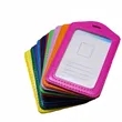 Customizable Color PU Leather Badge Holder Exhibition Card | https://www.bestnamebadges.com