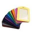 Customizable Color PU Leather Badge Holder Exhibition Card | https://www.bestnamebadges.com