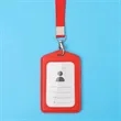 Customizable Color PU Leather Badge Holder Exhibition Card | https://www.bestnamebadges.com