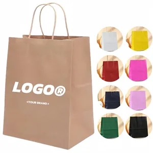 Wholesale And Customization Kraft Paper Gift Bags Handbags