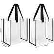 Custom Transparent PVC Tote Bag | https://www.bestnamebadges.com