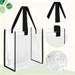 Custom Transparent PVC Tote Bag | https://www.bestnamebadges.com