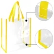 Custom Transparent PVC Tote Bag | https://www.bestnamebadges.com