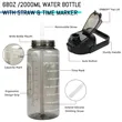 68oz Large Capacity Water Bottles with Straw & Time Marker | https://www.bestnamebadges.com