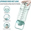68oz Large Capacity Water Bottles with Straw & Time Marker | https://www.bestnamebadges.com