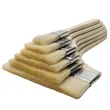 Customizable Long Wooden Wool Handled Soft Bristle Brush  | https://www.bestnamebadges.com