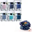 Custom Polyester Folding Grocery Tote | https://www.bestnamebadges.com