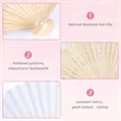 Custom Full-color Folding Bamboo Paper Hand Fan | https://www.bestnamebadges.com
