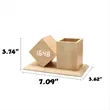 Students Wooden Voice Controlled LED Pen Holder Alarm Clock | https://www.bestnamebadges.com
