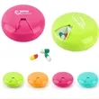 Portable Round Sealed Seven Day Rotating Pill Box | https://www.bestnamebadges.com
