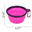 Silicone Foldable Pet Bowls Utility Level Customized | https://www.bestnamebadges.com