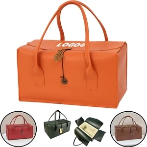 Custom Gift PU Leather Bag With Large Capacity In Stock