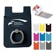 With Ring Stand Stick On Cell Phone Slim Leather Wallet | https://www.bestnamebadges.com