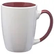 12 oz Two-Tone Coffee Mug w/ Custom Imprint | https://www.bestnamebadges.com