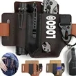 Multifunctional Storage Waist Bag Outdoor Tool Leather Case | https://www.bestnamebadges.com